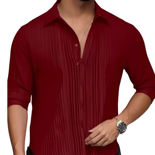 Mens Stylish popcorn shirt
